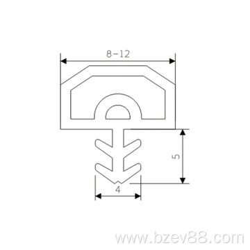 Factory Price D E P Type Rubber Seal for Door and Window Frame Heat Resistant Rubber Seal for Wood Door